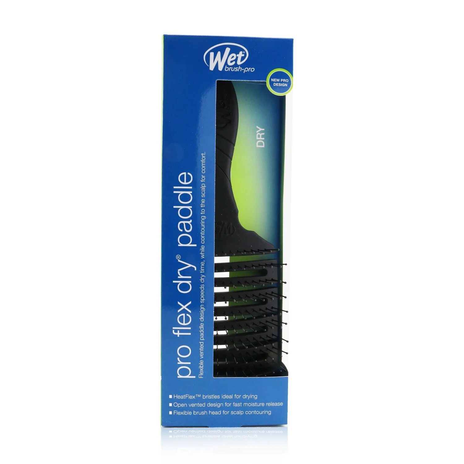 Wet Brush Pro Flex Dry Paddle - # Black  1pc - Olabens