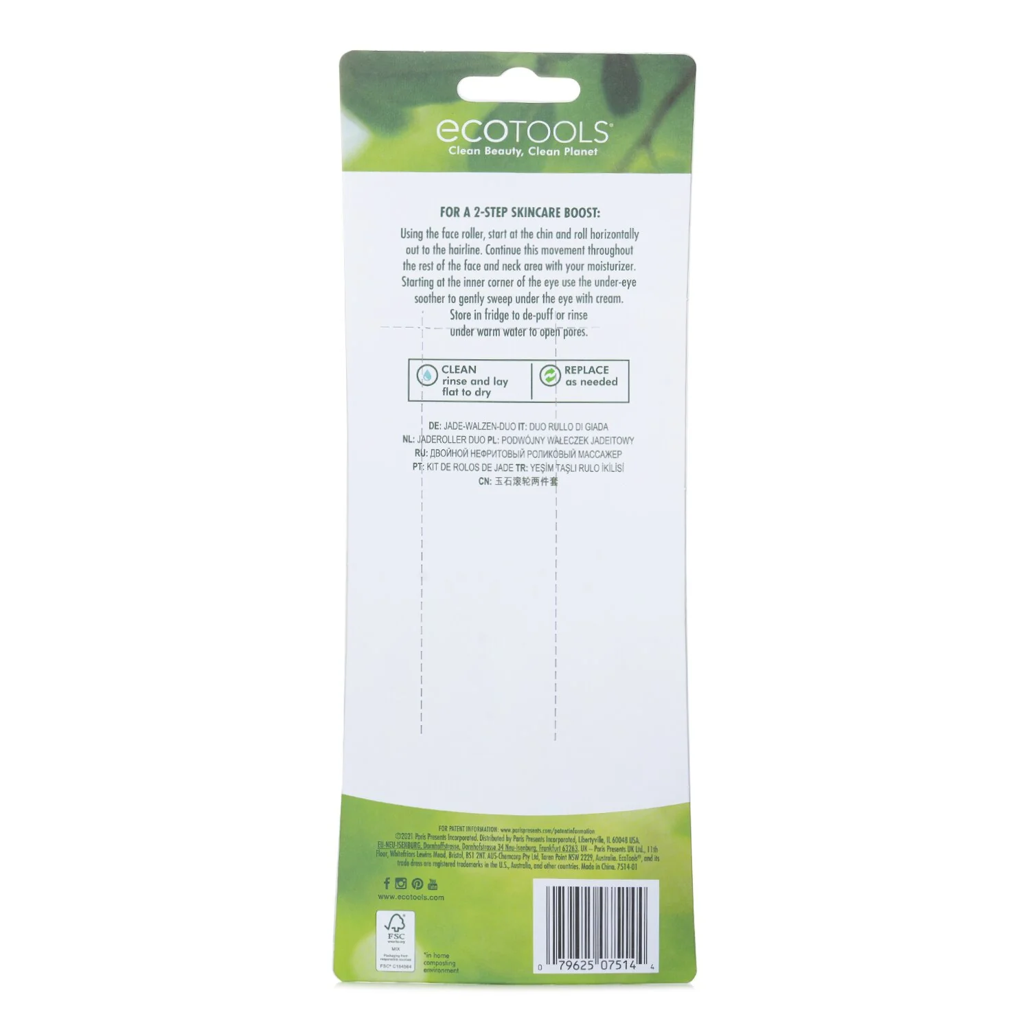 EcoTools Jade Roller Duo  set - Olabens