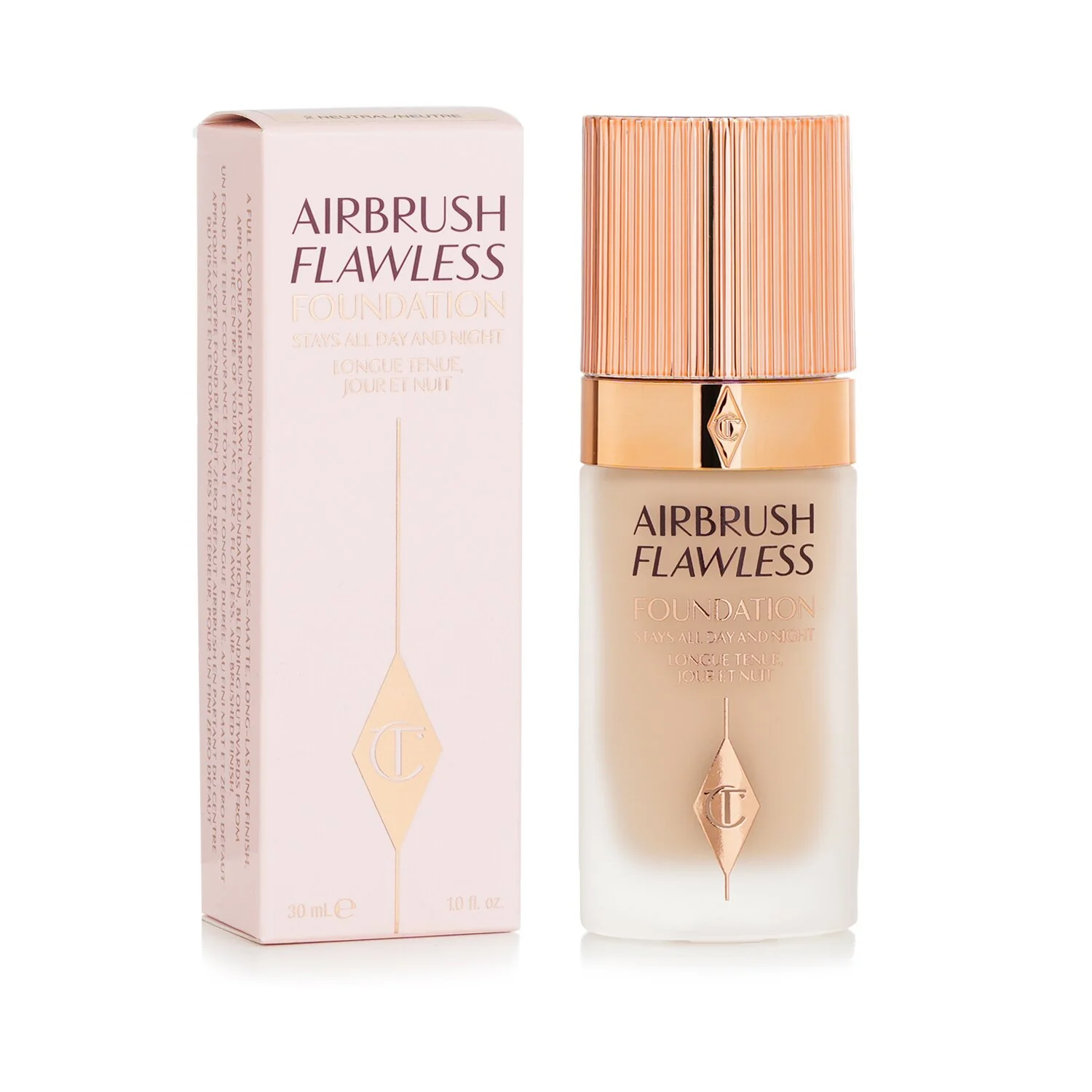 Charlotte Tilbury Airbrush Flawless Foundation - # 6 Neutral  30ml/1oz - Olabens