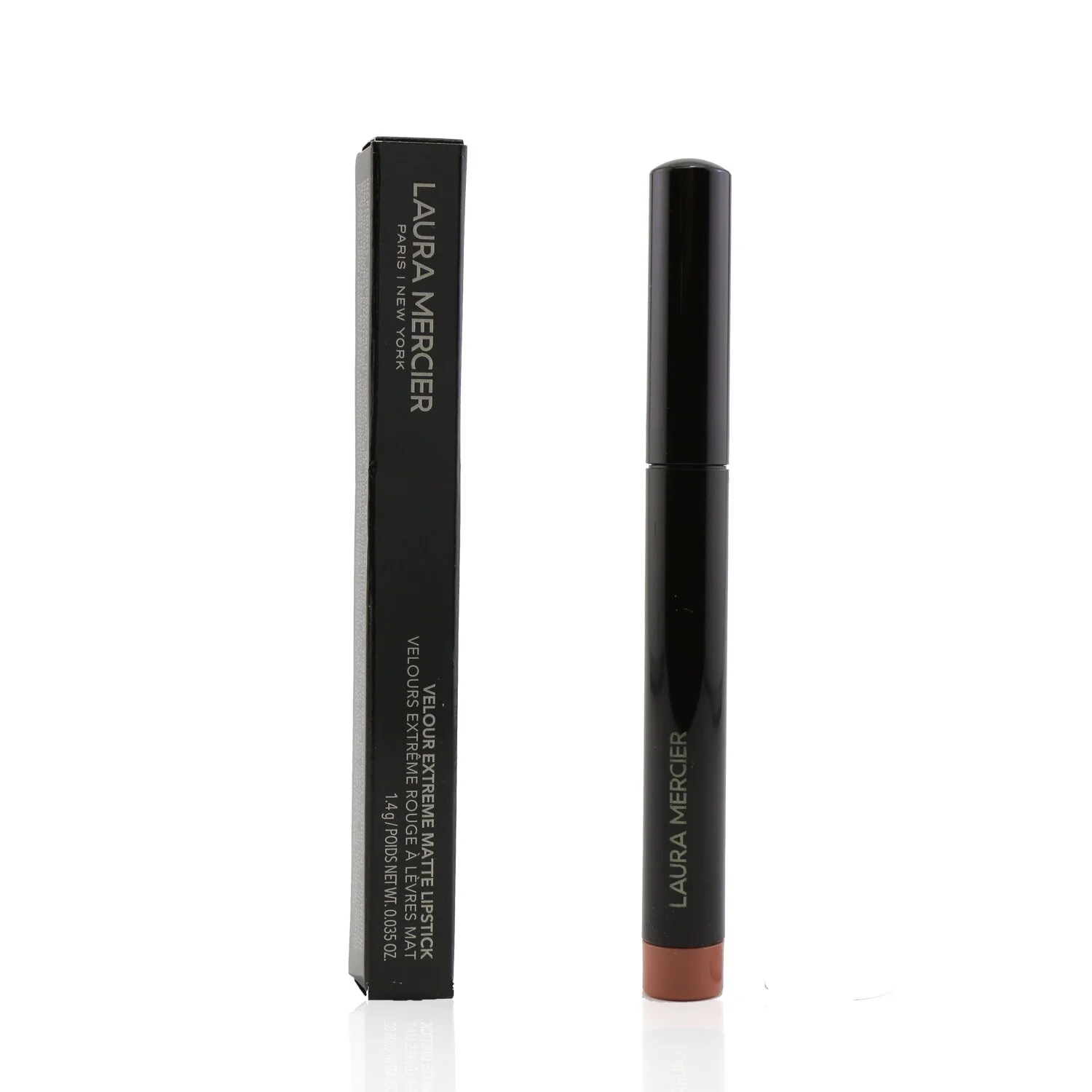 Laura Mercier Velour Extreme Matte Lipstick - # Vibe (Medium Beige Nude)  1.4g/0.035oz - Olabens