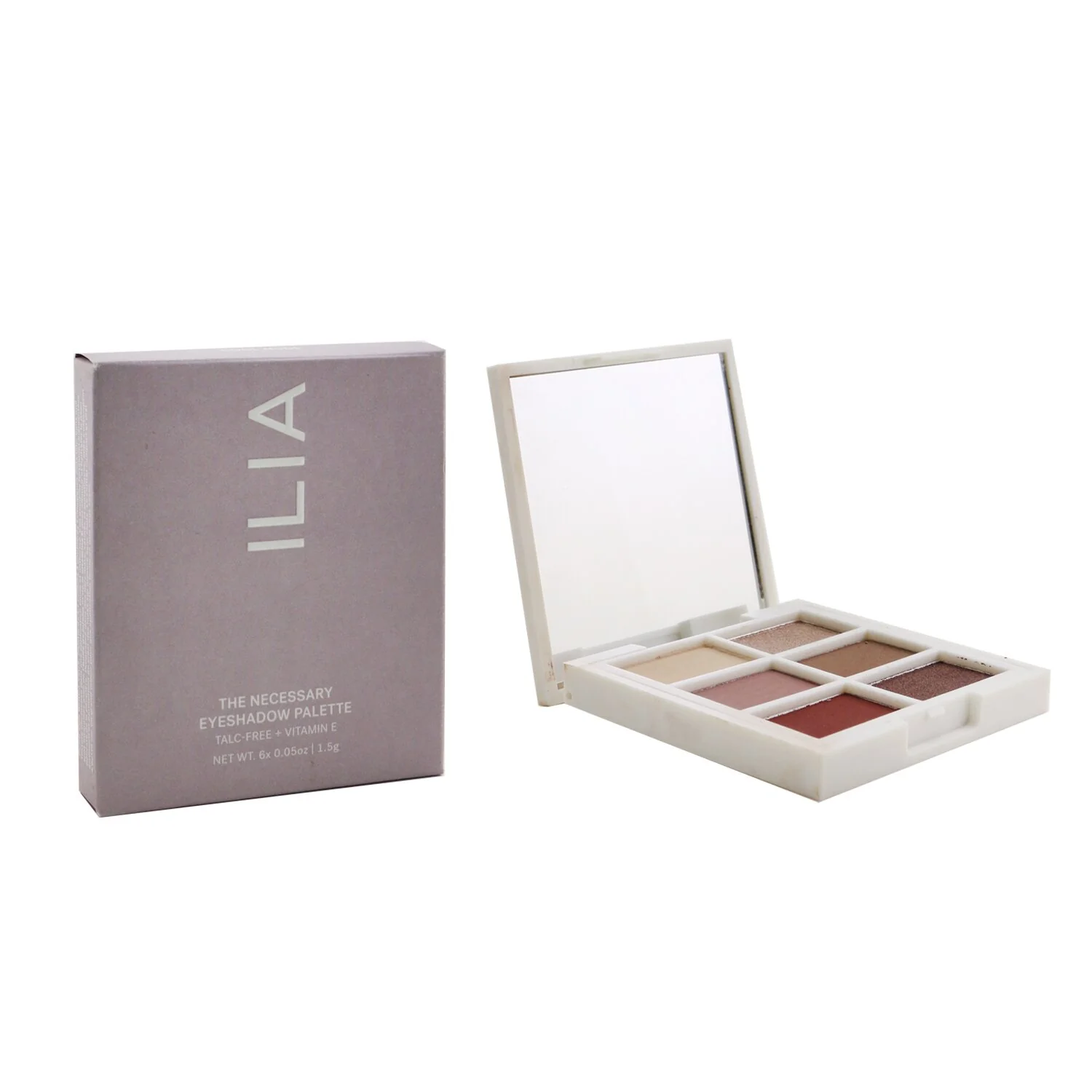 ILIA The Necessary Eyeshadow Palette (6x Eyeshadow) - # Warm Nude  6x1.5g/0.05oz - Olabens