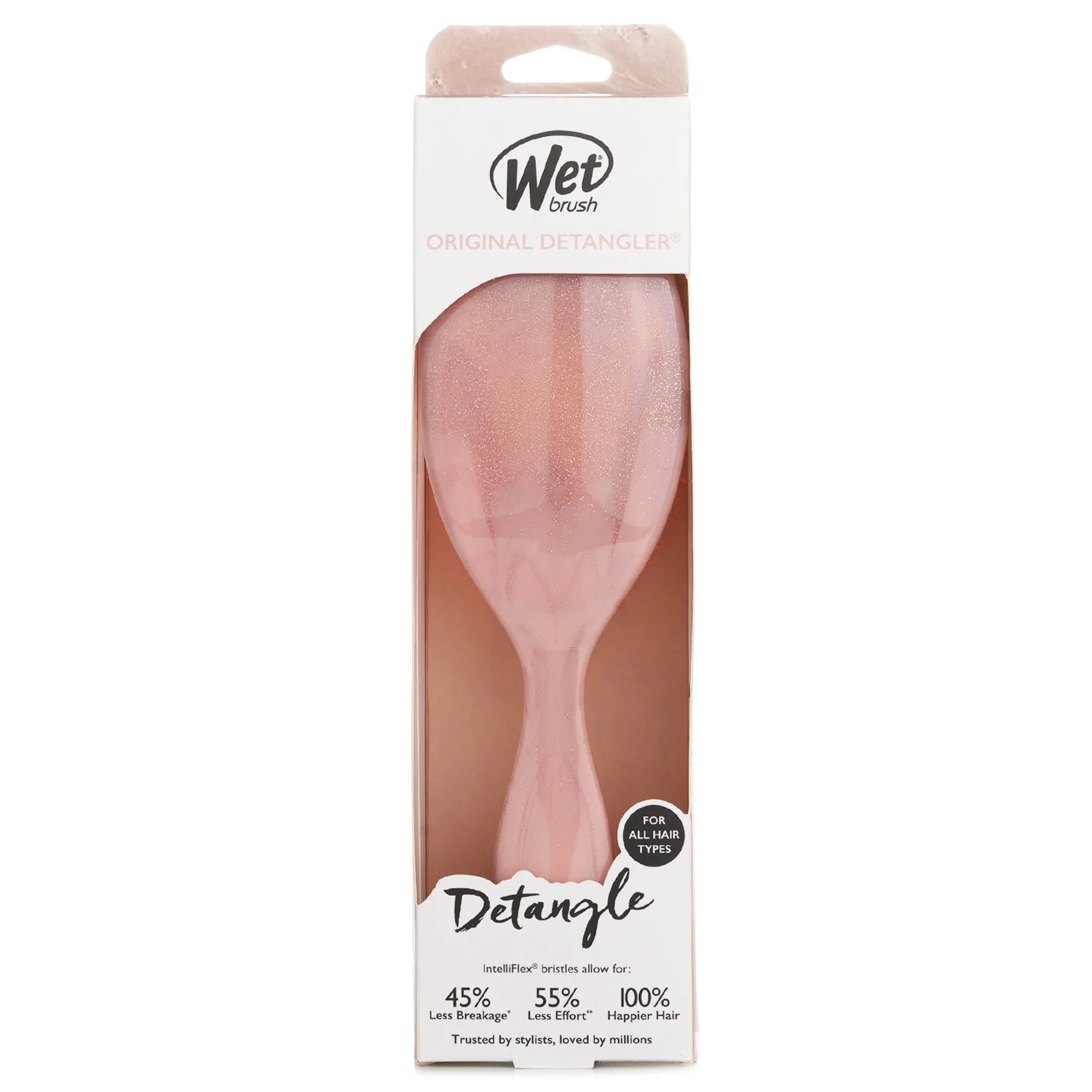 Wet Brush Original Detangler Glitter Waves Coral Hair Brush  1pc - Olabens