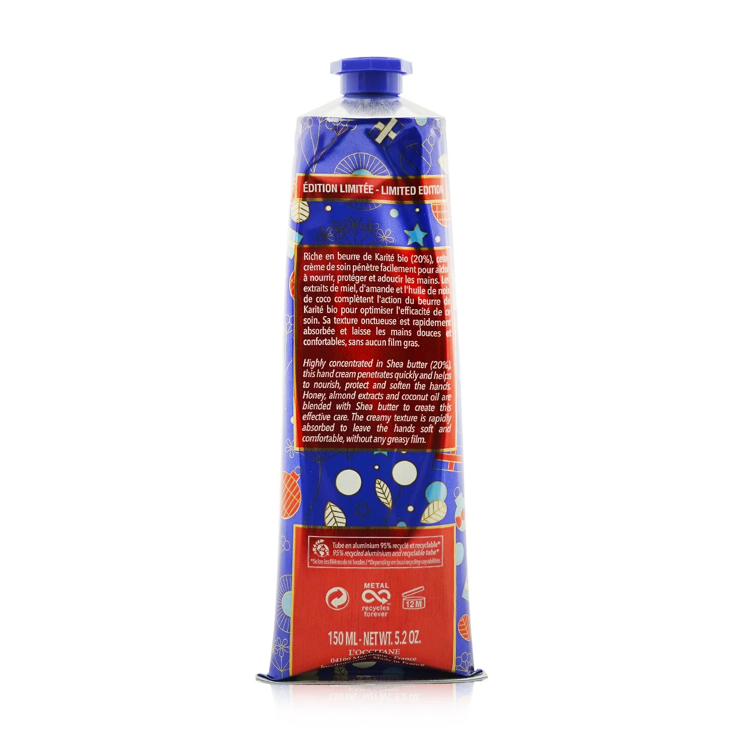 L'Occitane Shea Butter Hand Cream (Limited Edition) (Box Slightly Damaged)  150ml/5.2oz - Olabens