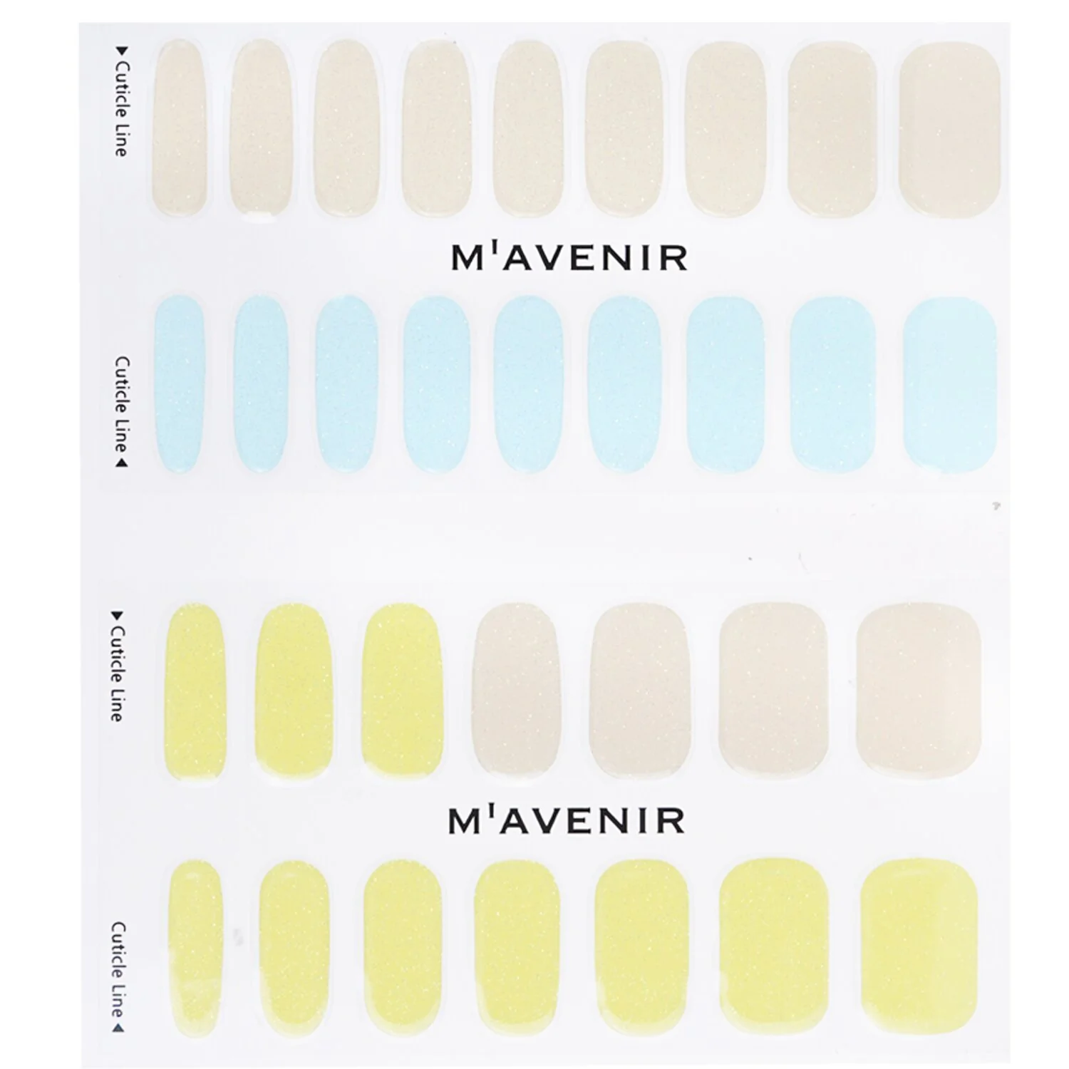 Mavenir Nail Sticker (Assorted Colour) - # Lollipops Nail  32pcs - Olabens