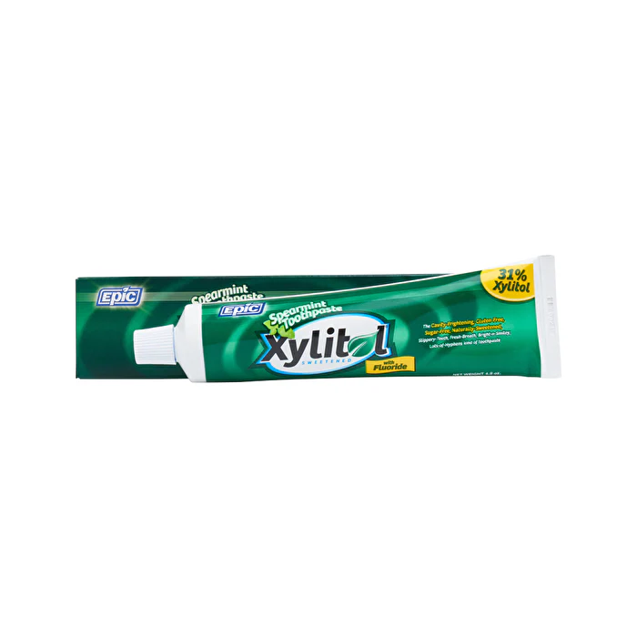 Epic Spearmint Toothpaste with Xylitol (with Fluoride) 4.9oz - Olabens
