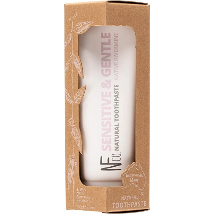 The Natural Family Co . Natural Toothpaste Sensitive & Gentle (with Native Rivermint) 100g - Olabens