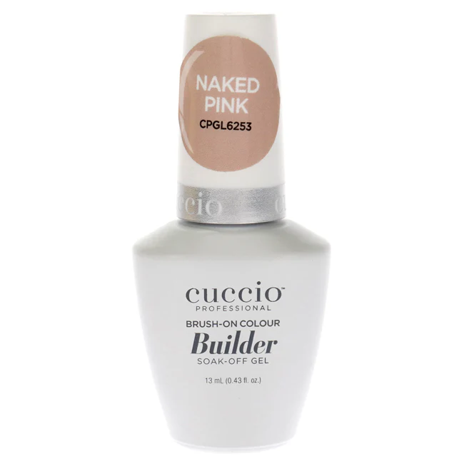 Cuccio Pro Brush-On Colour Builder Soak Off Gel - Naked Pink by Cuccio Pro for Women - 0.43 oz Nail Polish - Olabens