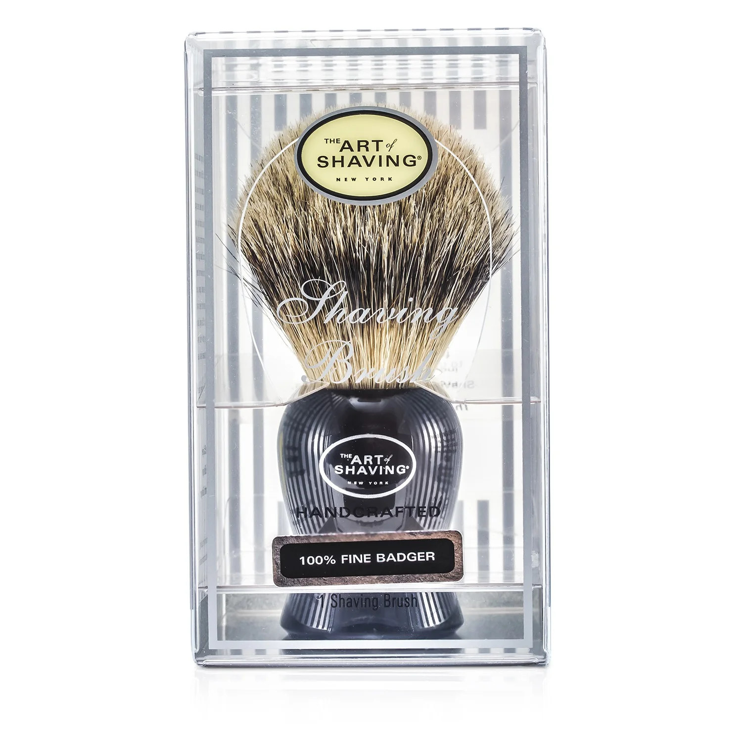 The Art Of Shaving Fine Badger Shaving Brush - Black  1pc - Olabens