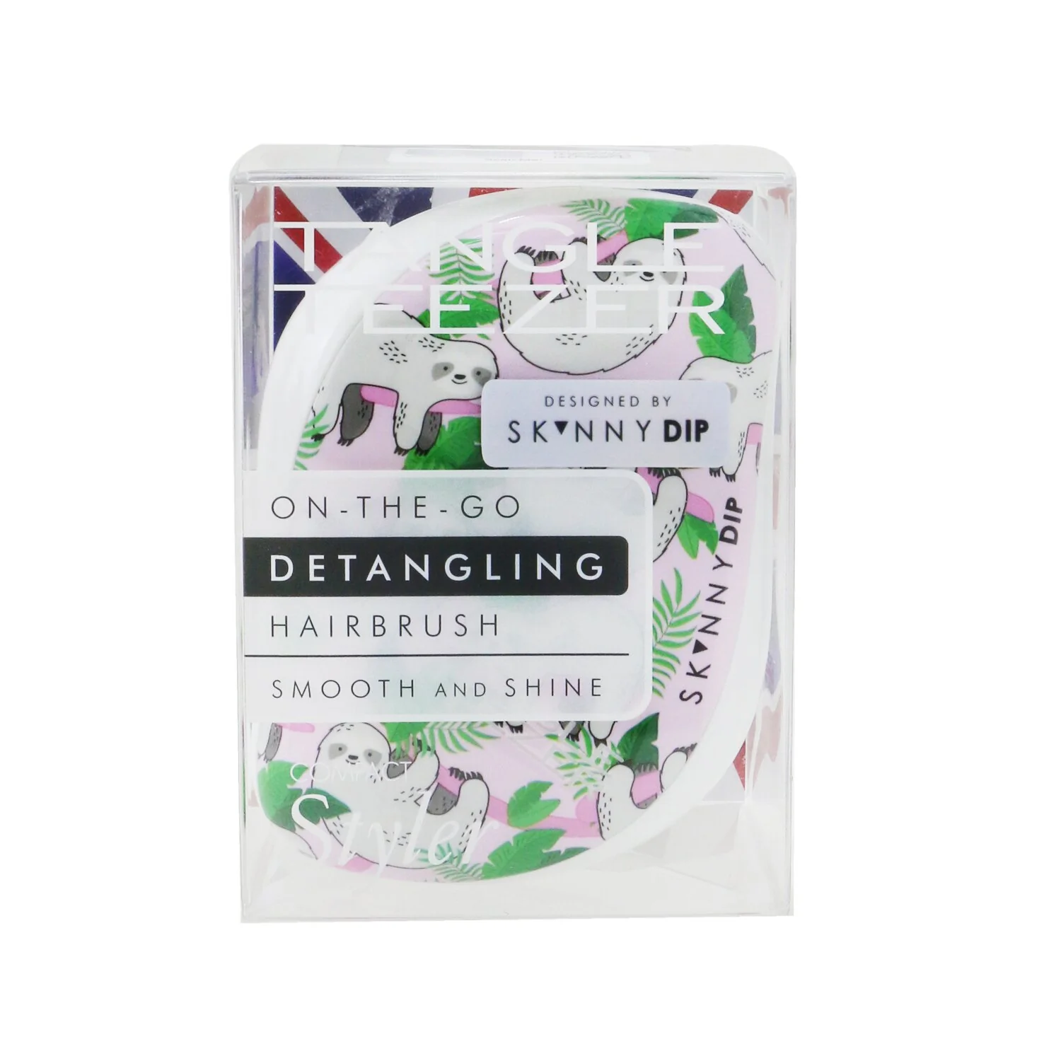 Tangle Teezer Compact Styler On-The-Go Detangling Hair Brush - # Skinny Dip So Sloth  1pc - Olabens