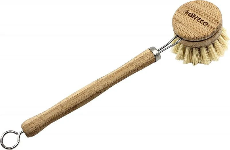 Ever Eco Dish Brush Bamboo Handle, Sisal Bristles X1 - Olabens