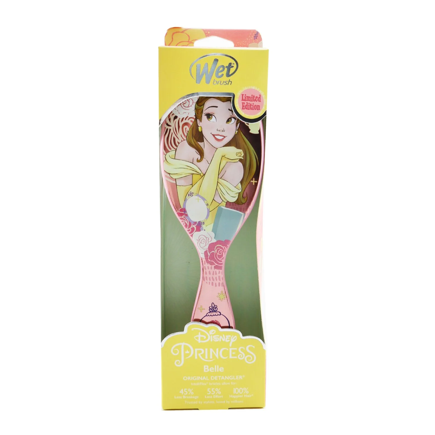Wet Brush Original Detangler Princess Wholehearted - # Belle Light Pink (Limited Edition)  1pc - Olabens