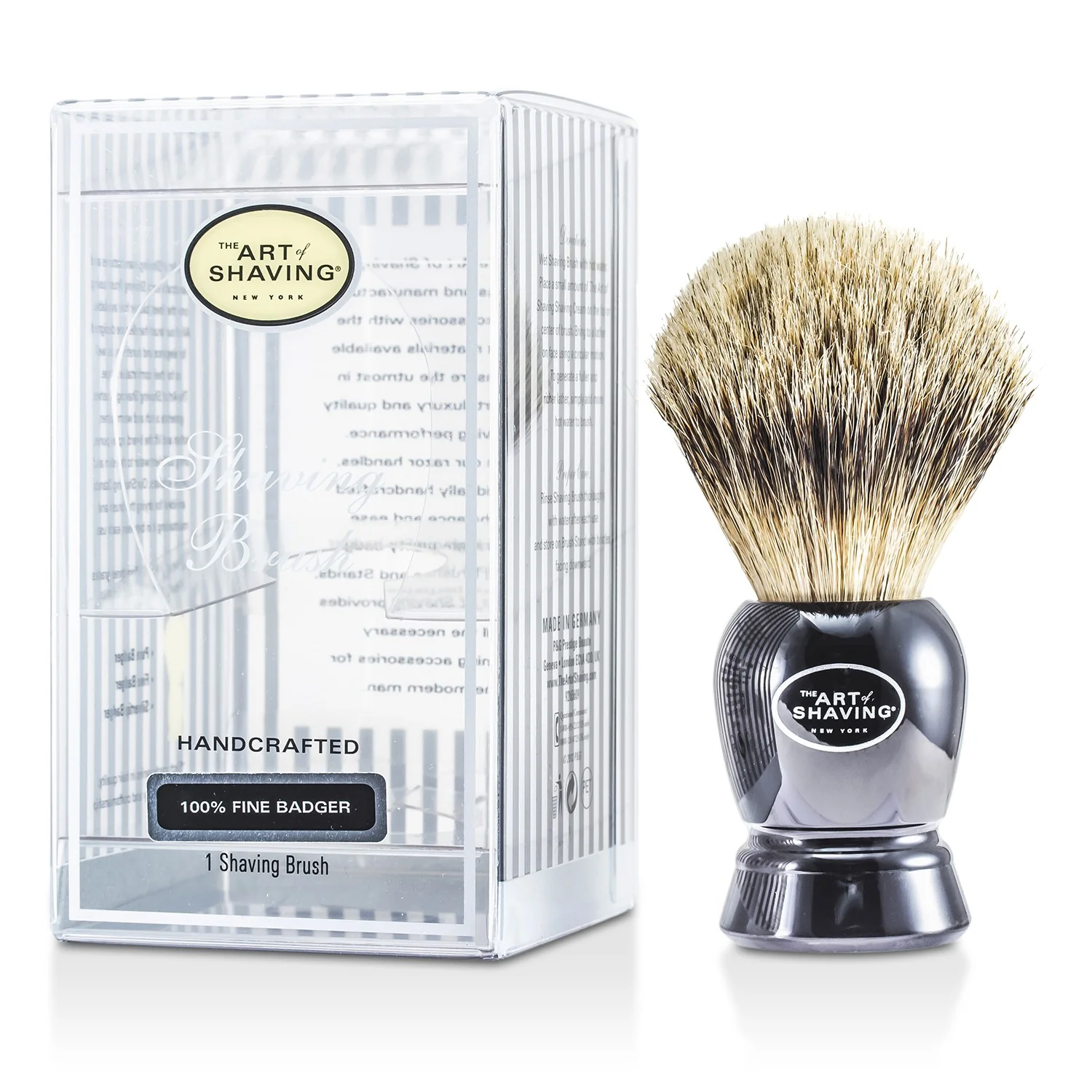 The Art Of Shaving Fine Badger Shaving Brush - Black  1pc - Olabens