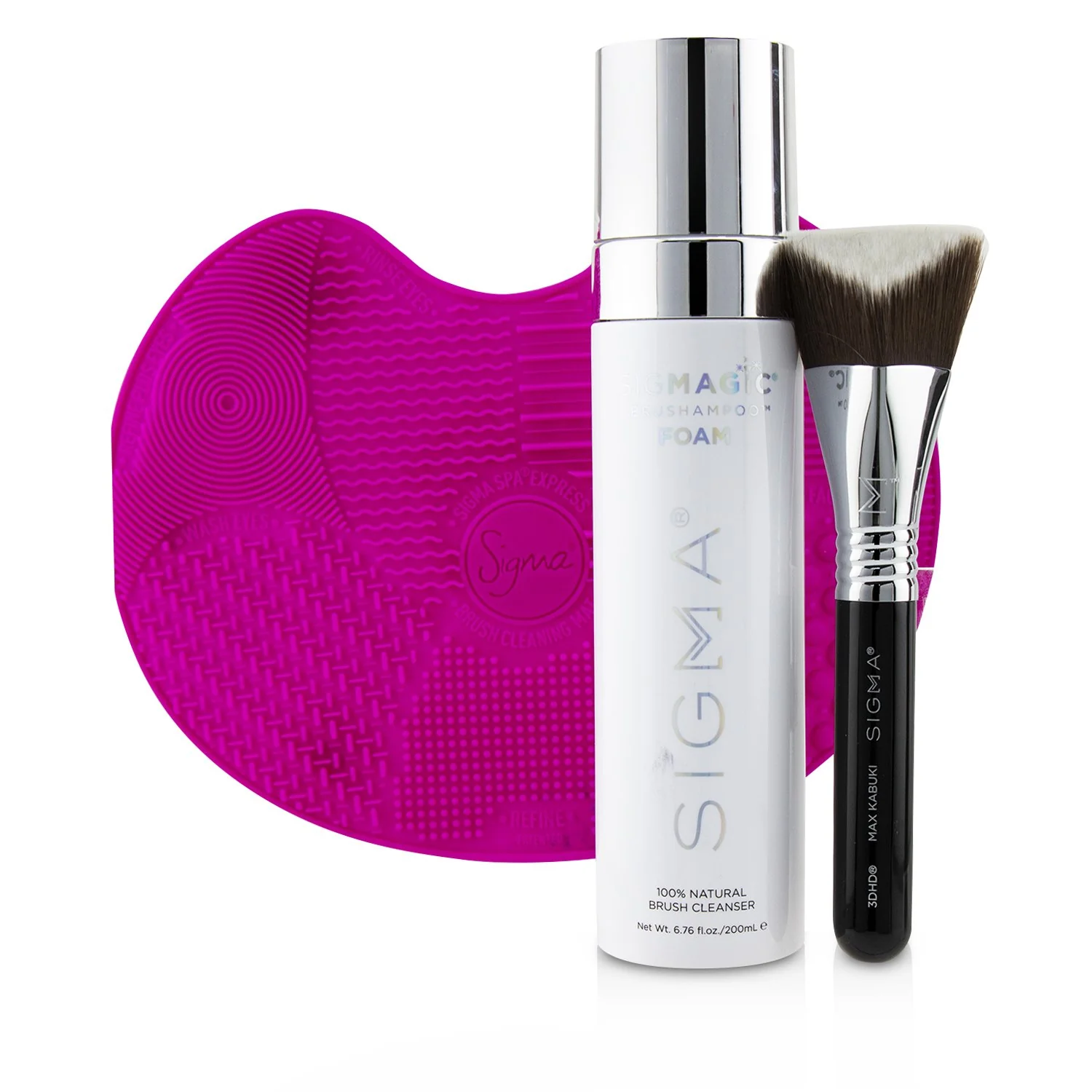 Sigma Beauty Max + Magic Total Set (Foundation Brush + Foundation Brush Care)  3pcs - Olabens