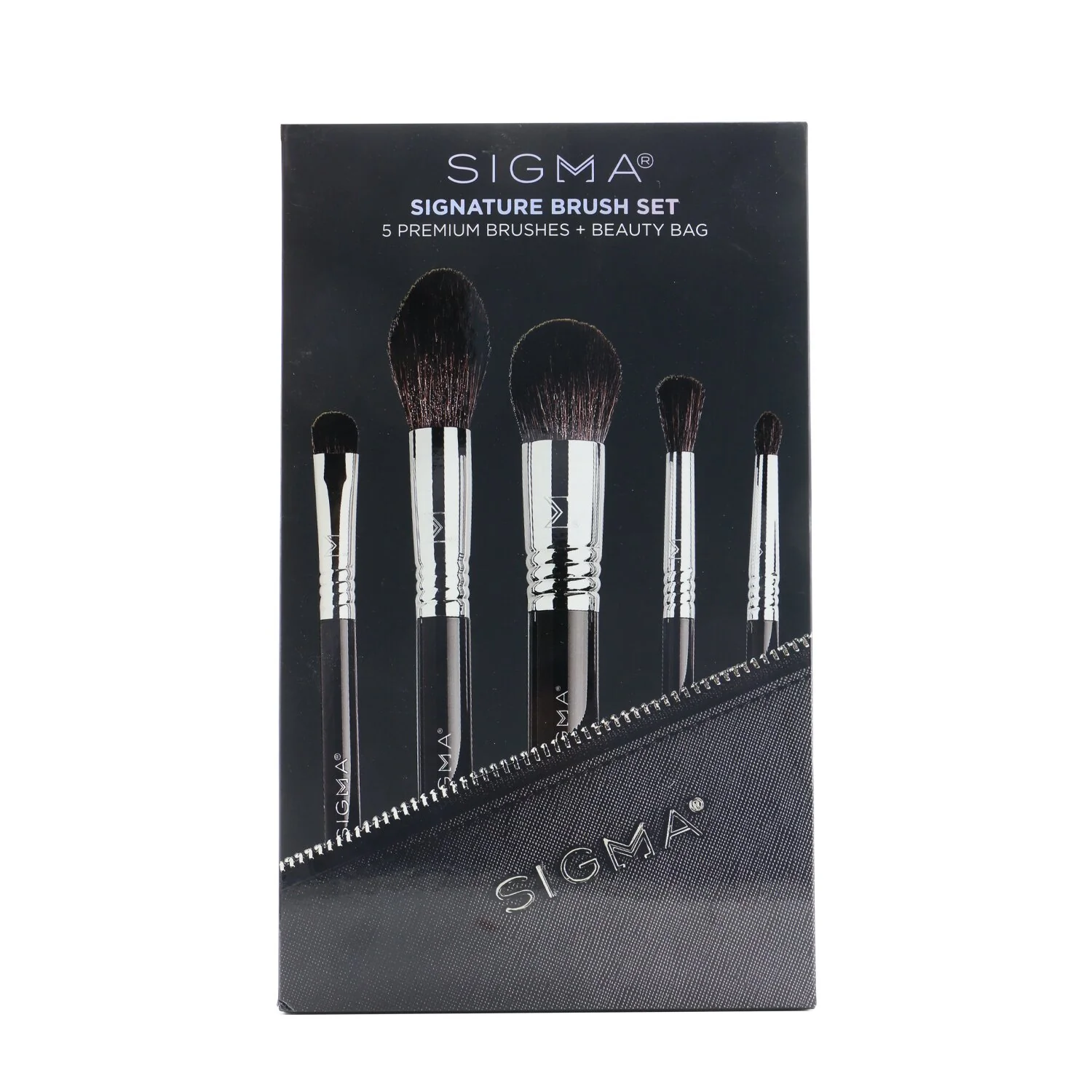 Sigma Beauty Signature Brush Set (5x Premium Brush, 1x Bag)  5pcs+1bag - Olabens