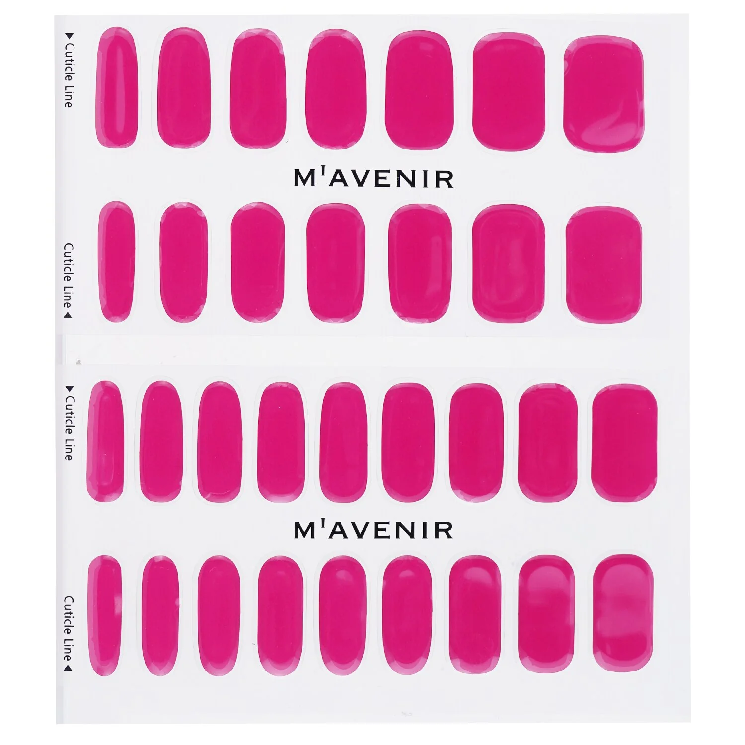 Mavenir Nail Sticker (Pink) - # Glass Soft Pink Nail  32pcs - Olabens