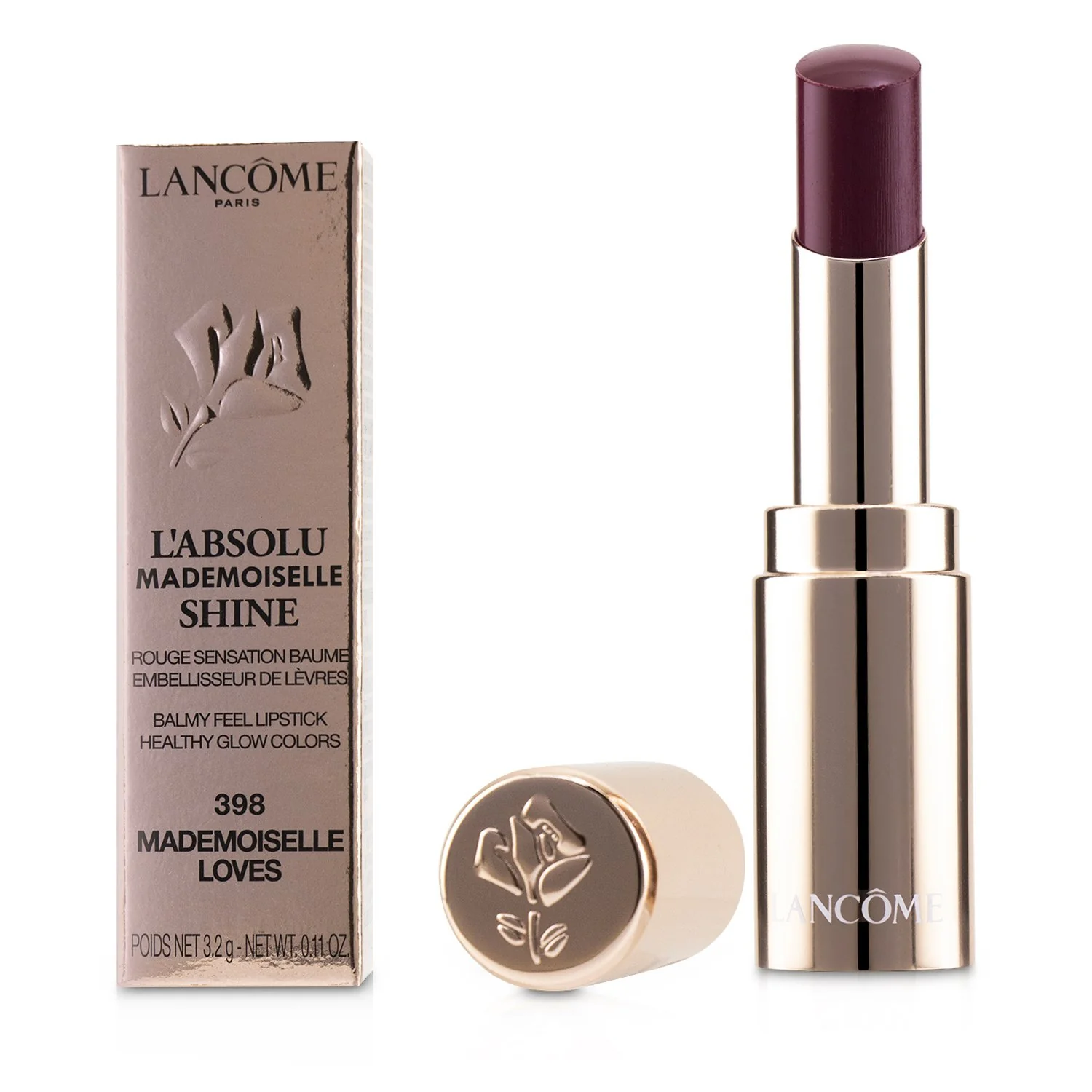 Lancome L'Absolu Mademoiselle Shine Balmy Feel Lipstick - # 274 Love To Shine  3.2g/0.11oz - Olabens