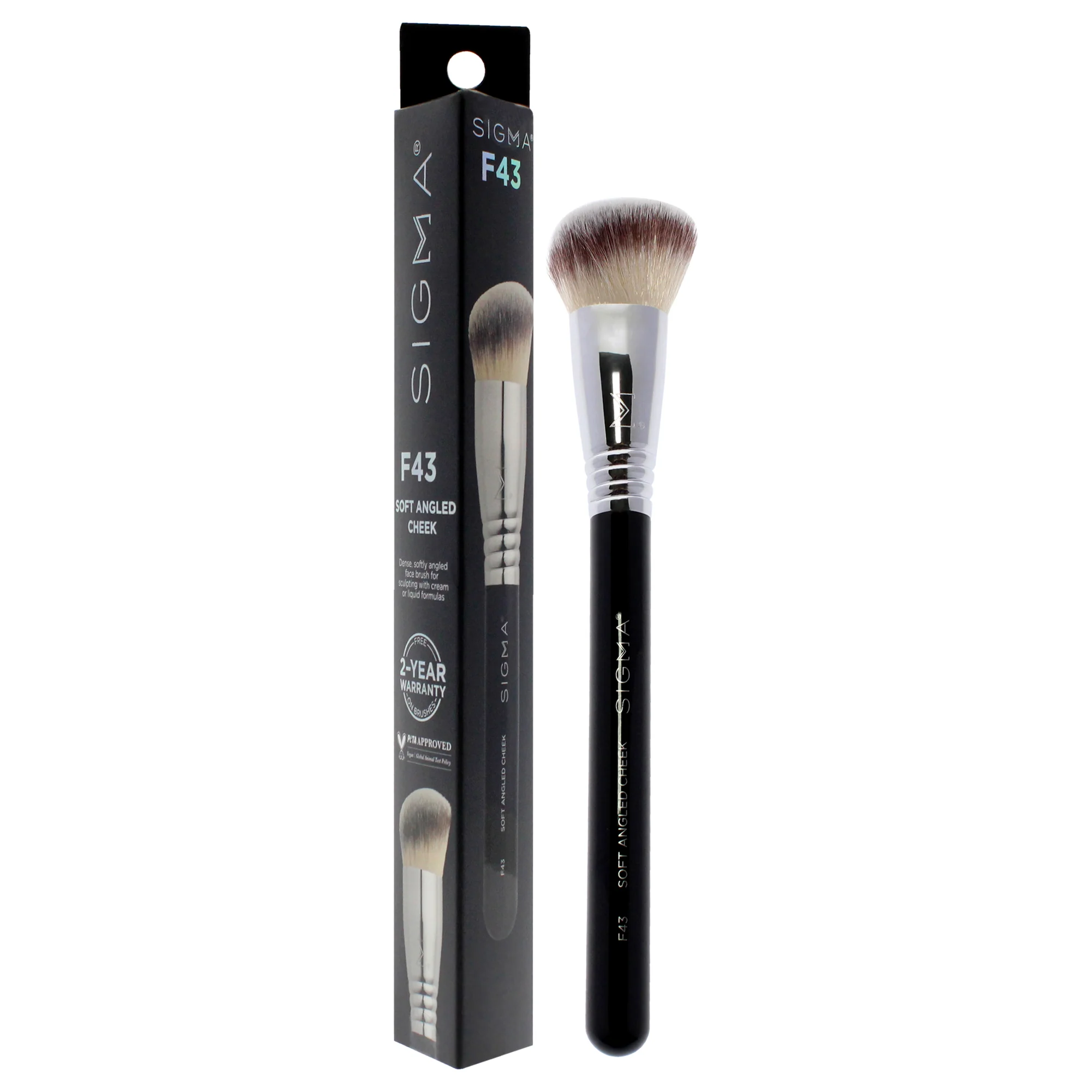 Soft Angled Cheek Brush - F43 by SIGMA for Women - 1 Pc Brush - Olabens