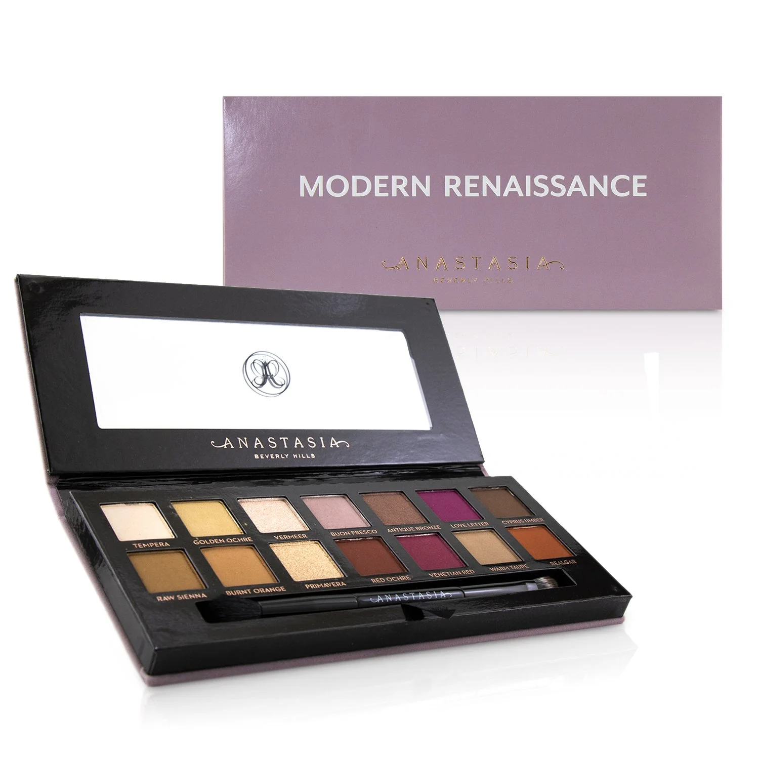 Anastasia Beverly Hills Modern Renaissance Eye Shadow Palette (14x Eyeshadow, 1x Duo Shadow Brush) (Box Slightly Damaged) - Olabens