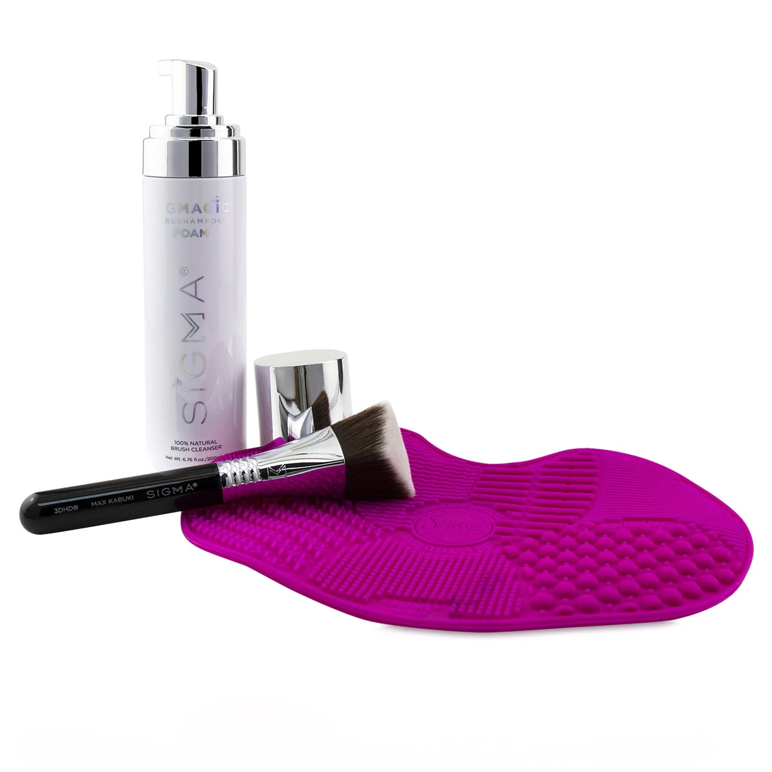 Sigma Beauty Max + Magic Total Set (Foundation Brush + Foundation Brush Care)  3pcs - Olabens