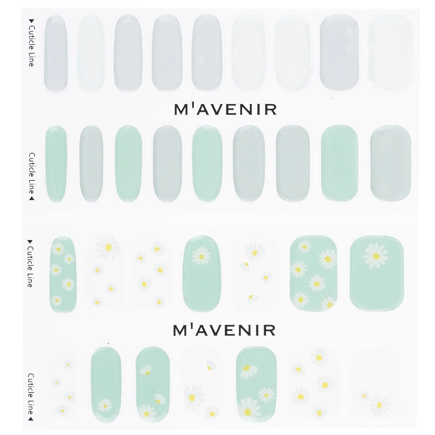 Mavenir Nail Sticker (Assorted Colour) - # Lollipops Nail  32pcs - Olabens