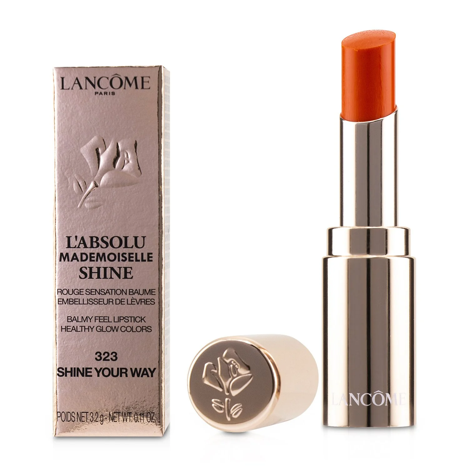 Lancome L'Absolu Mademoiselle Shine Balmy Feel Lipstick - # 274 Love To Shine  3.2g/0.11oz - Olabens