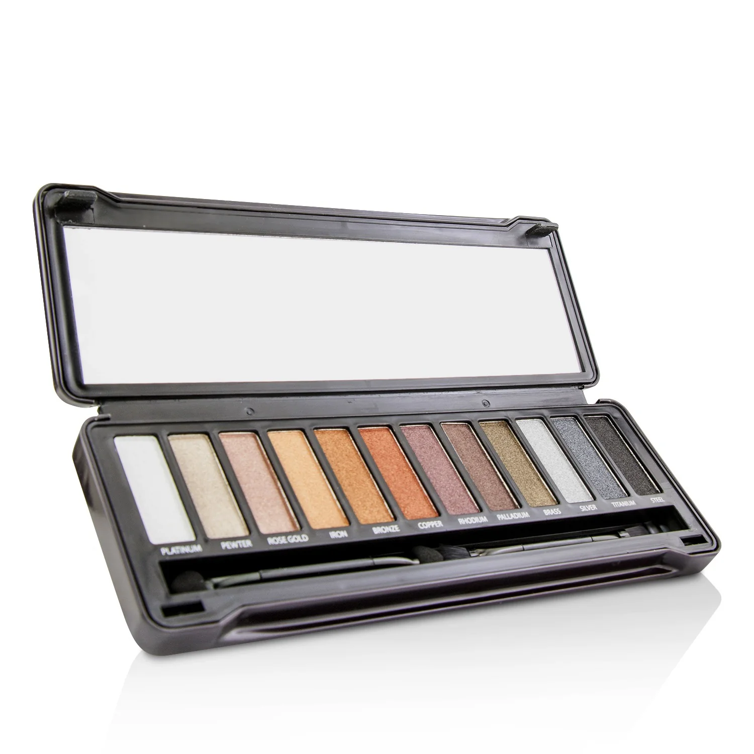 BYS Eyeshadow Palette (12x Eyeshadow, 2x Applicator) - Peach  12g/0.42oz - Olabens