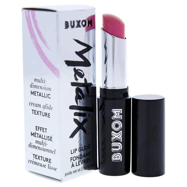 Buxom Metalix Lip Glide Lipstick - Pink Luminatti by Buxom for Women - 0.09 oz Lipstick - Olabens