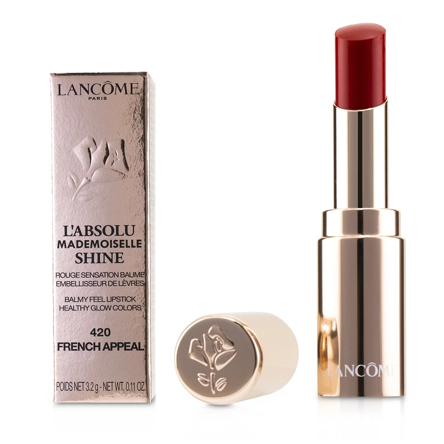 Lancome L'Absolu Mademoiselle Shine Balmy Feel Lipstick - # 274 Love To Shine  3.2g/0.11oz - Olabens