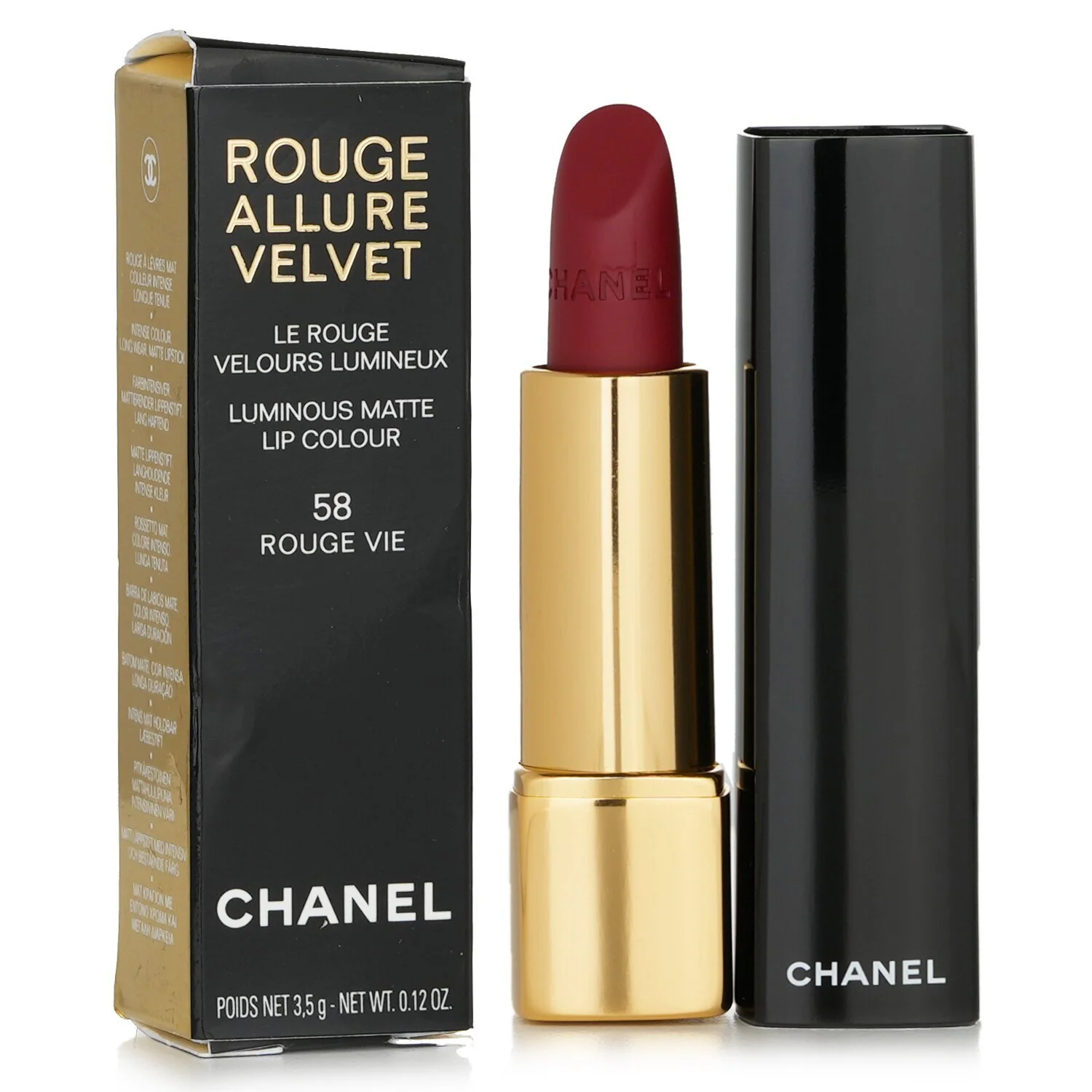 Chanel Rouge Allure Velvet Luminous Matte Lip Colour - # 47 Flamboyante  3.5g/0.12oz - Olabens