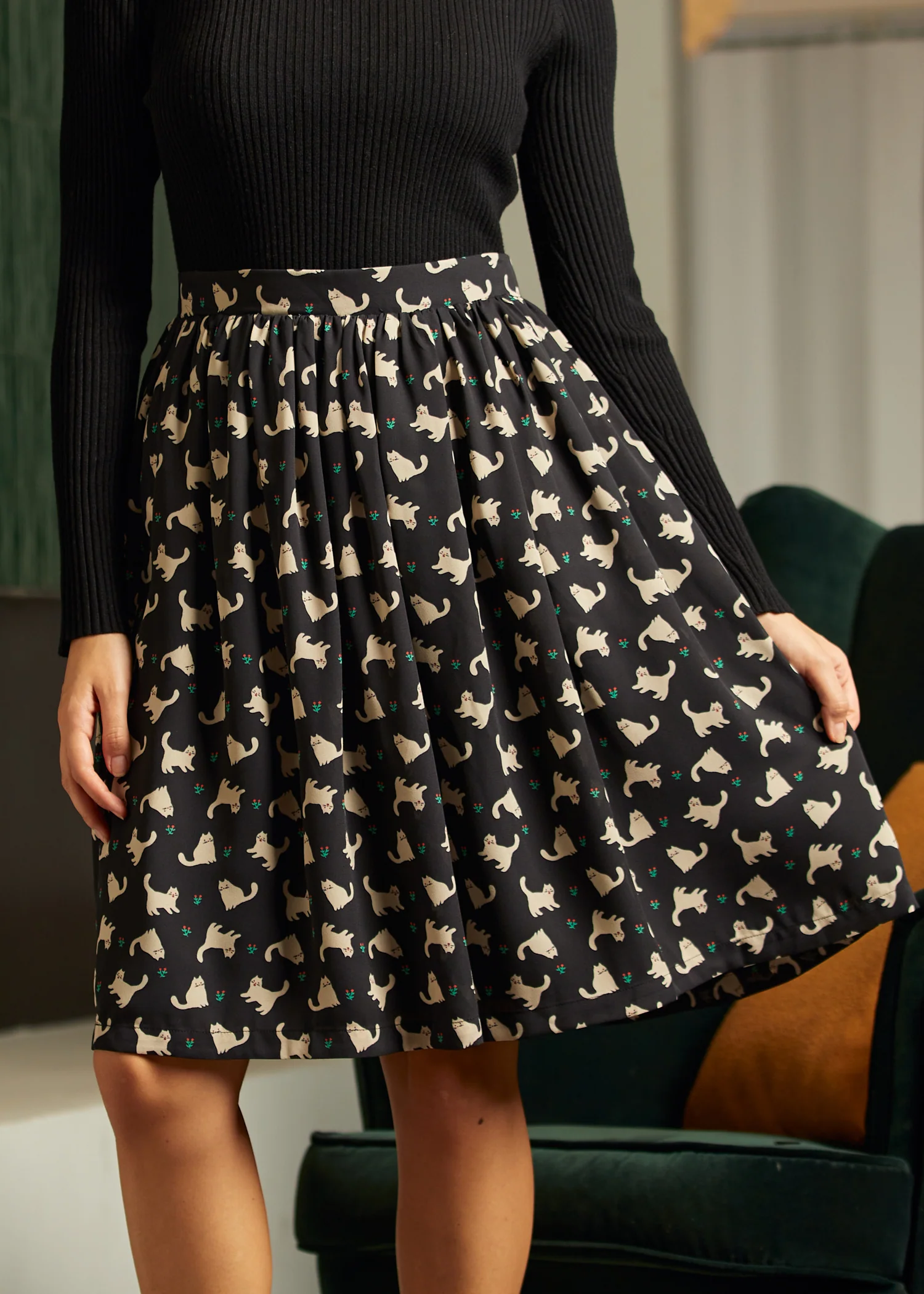 Bygone Beauty Balloon Sleeve Blouse